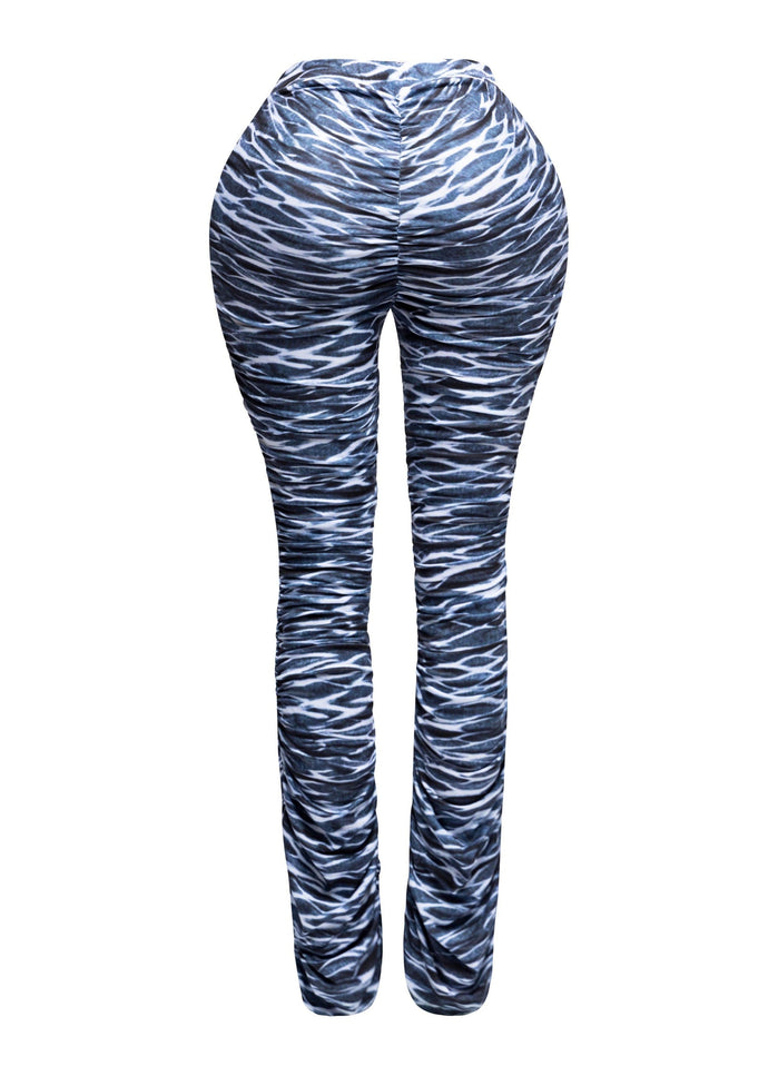 Ruched high waist pants - Muvin 