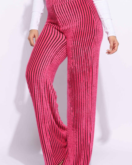 Striped wide leg pants - Muvin 