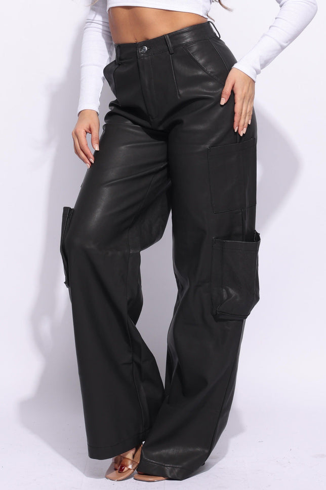 Wide leg pants with pockets - Muvin 