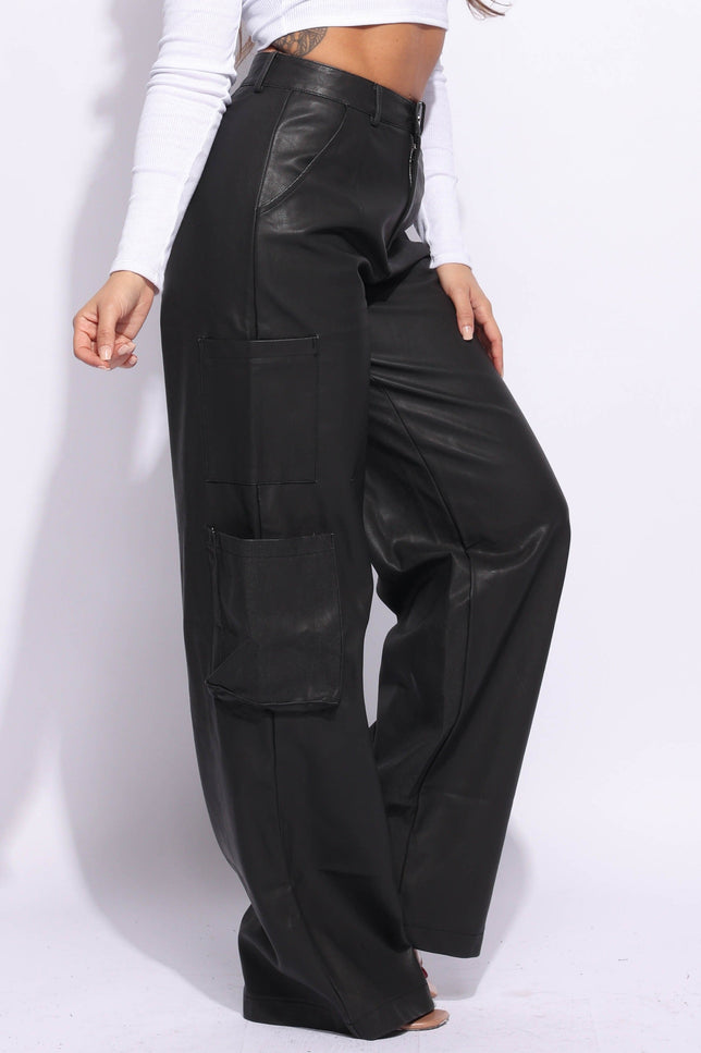Wide leg pants with pockets - Muvin 