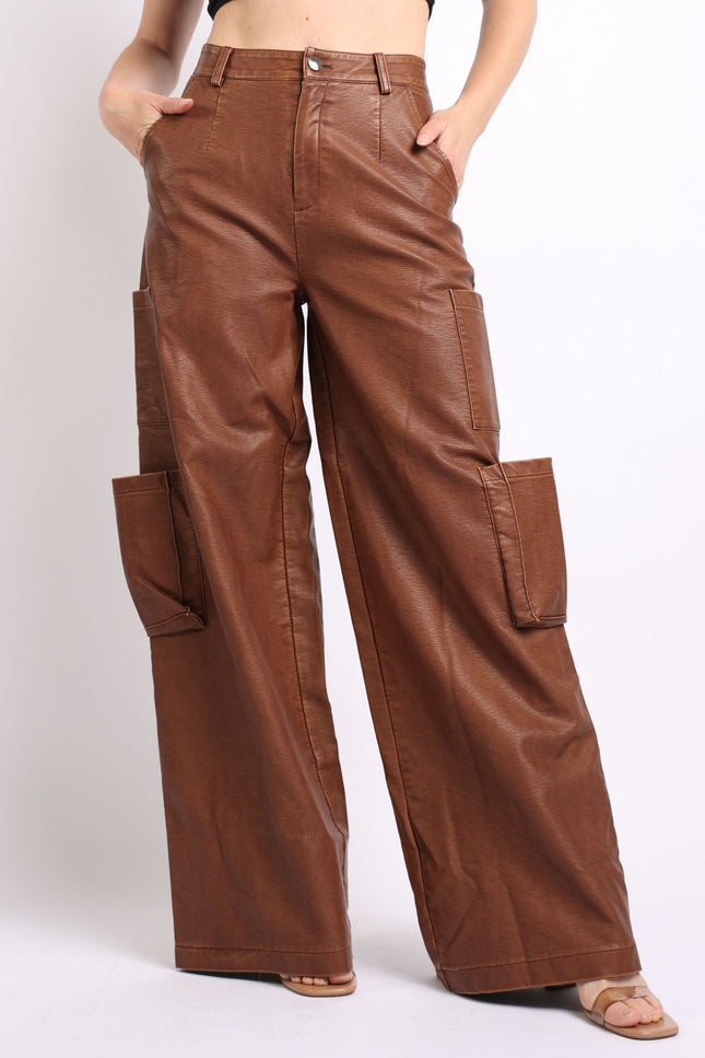 Wide leg pants with pockets - Muvin 