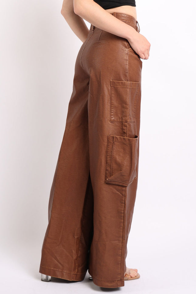 Wide leg pants with pockets - Muvin 