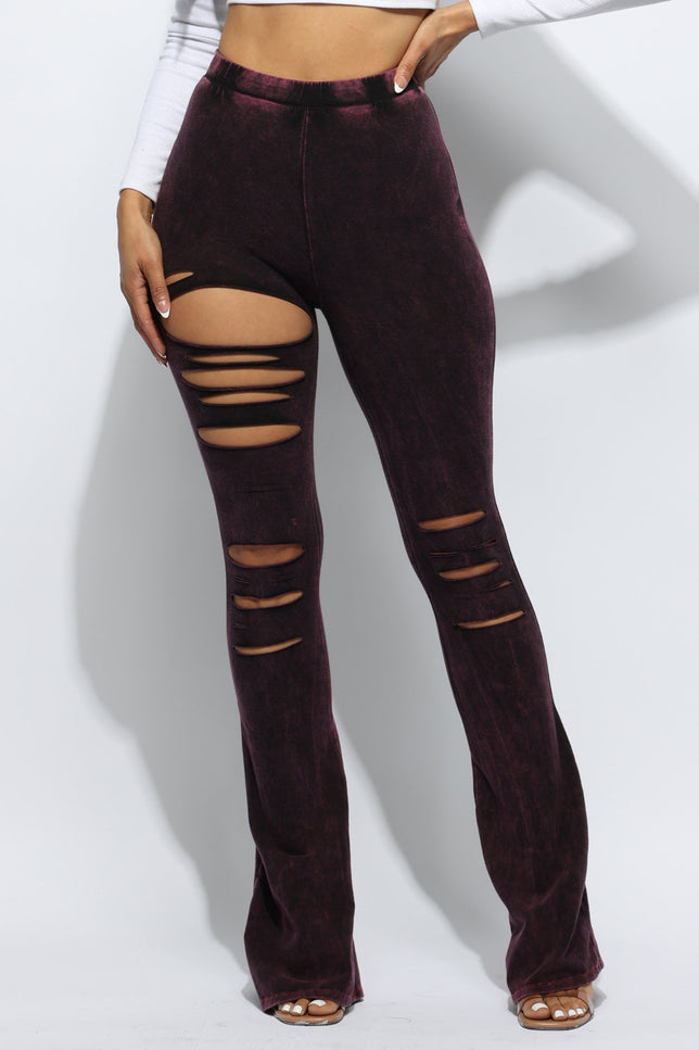 Mineral washed pants - Muvin 