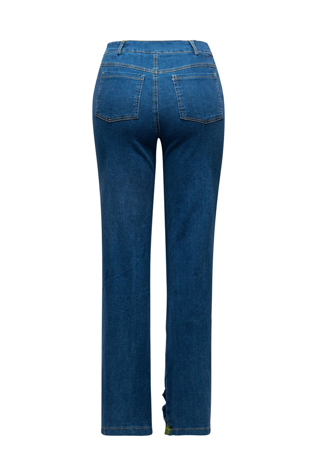 Distressed denim pants - Muvin 