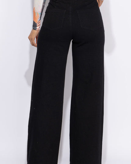 Lace up detailed pants - Muvin 