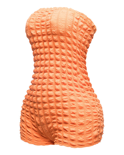 Popcorn fabric tube top romper - Muvin 