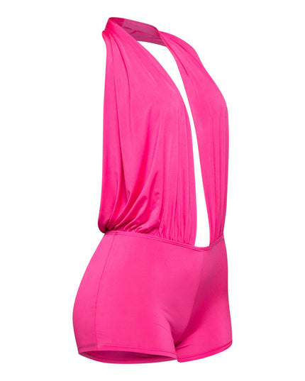Low rise deep halter neck romper - Muvin 