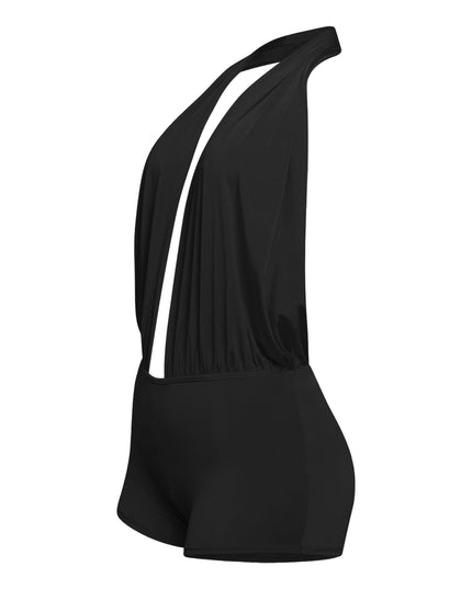 Low rise deep halter neck romper - Muvin 