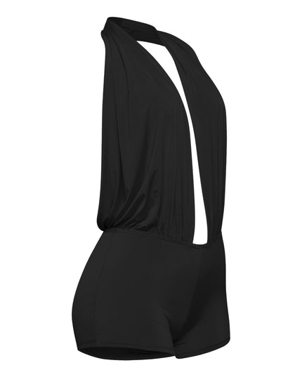 Low rise deep halter neck romper - Muvin 