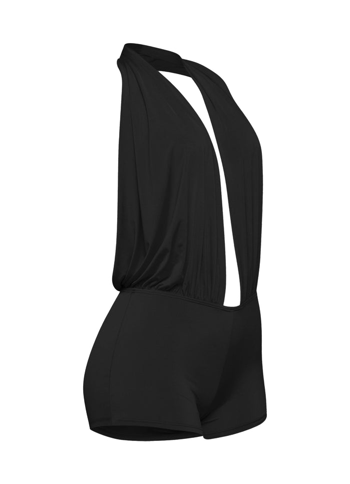 Low rise deep halter neck romper - Muvin 