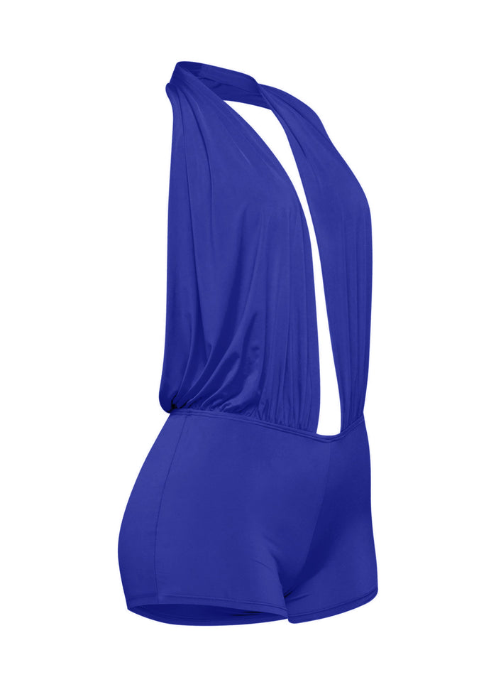 Low rise deep halter neck romper - Muvin 