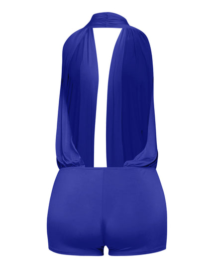 Low rise deep halter neck romper - Muvin 