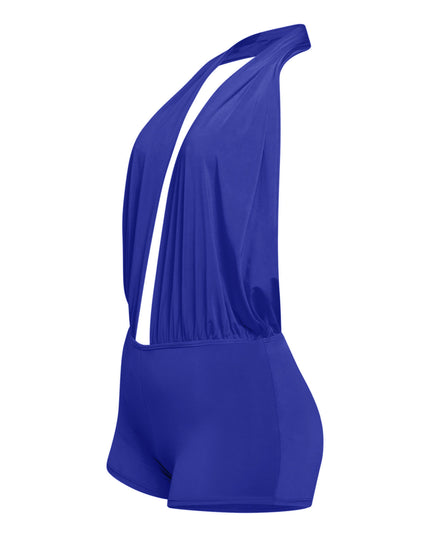 Low rise deep halter neck romper - Muvin 
