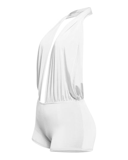 Low rise deep halter neck romper - Muvin 