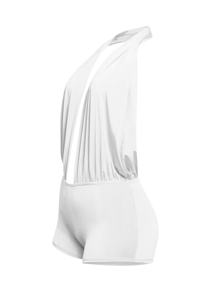 Low rise deep halter neck romper - Muvin 