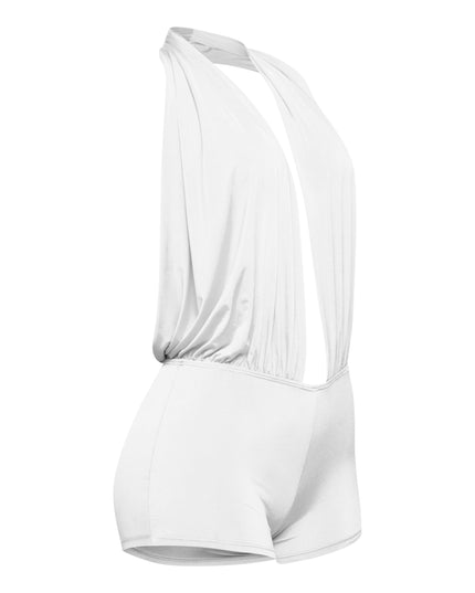 Low rise deep halter neck romper - Muvin 