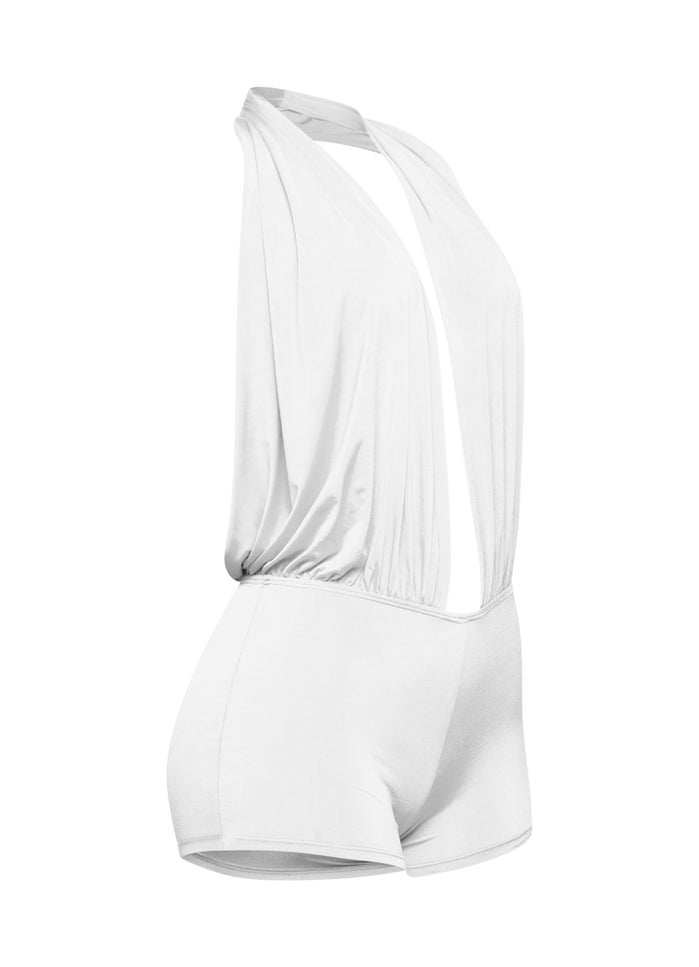 Low rise deep halter neck romper - Muvin 