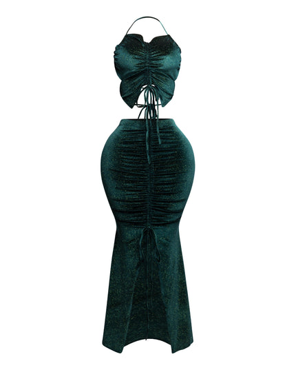 Rulex velvet maxi skirt set - Muvin 