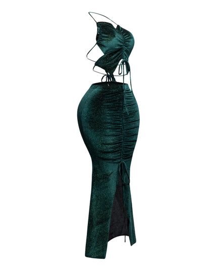 Rulex velvet maxi skirt set - Muvin 