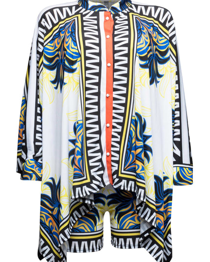 Button down kimono top & shorts set - Muvin 