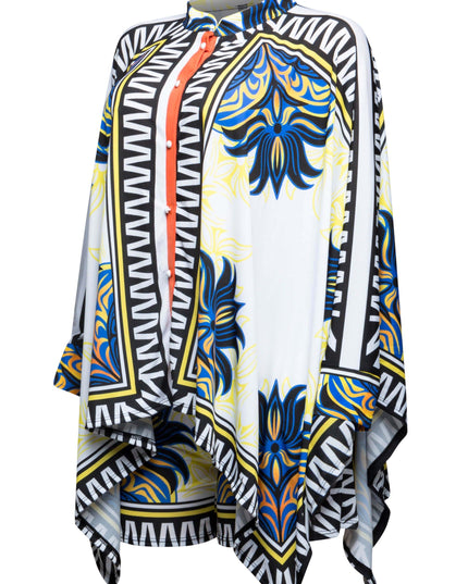 Button down kimono top & shorts set - Muvin 