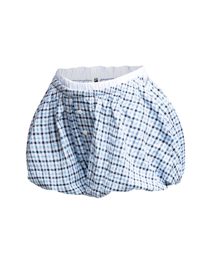Elastic waist band bubble shorts - Muvin 