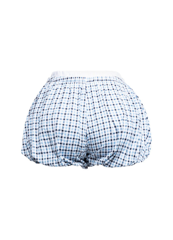 Elastic waist band bubble shorts - Muvin 
