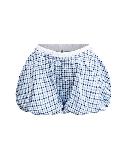 Elastic waist band bubble shorts - Muvin 