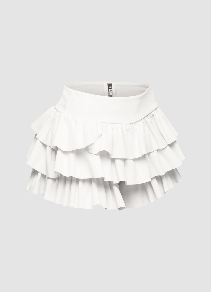 Sugar Rush Ruffle Cotton Shorts.. - Muvin 