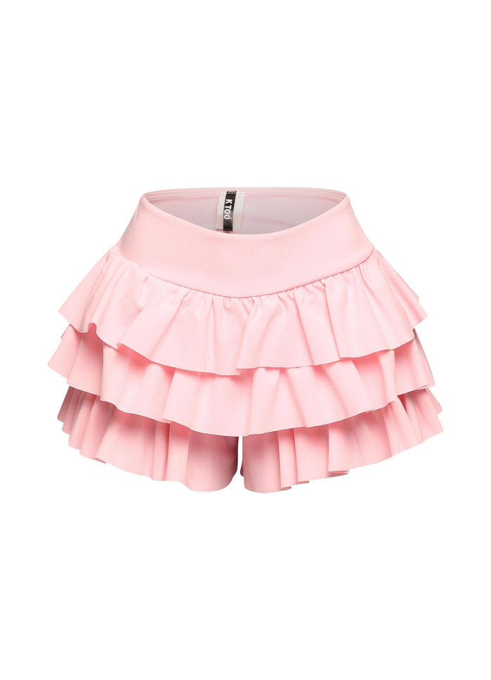 Sugar Rush Ruffle Cotton Shorts. - Muvin 