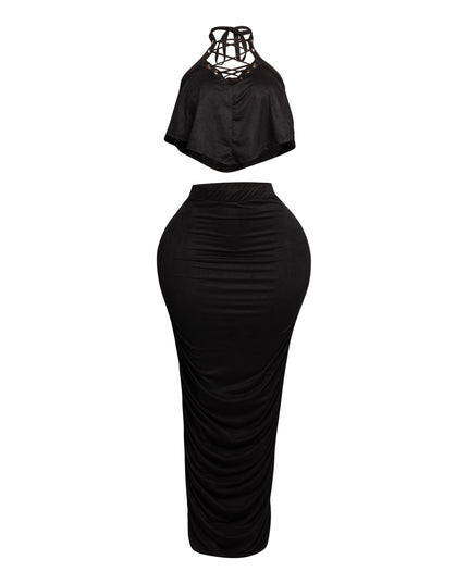 Halter top maxi skirt set - Muvin 