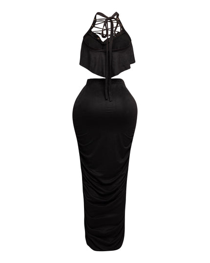 Halter top maxi skirt set - Muvin 