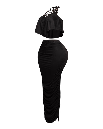 Halter top maxi skirt set - Muvin 