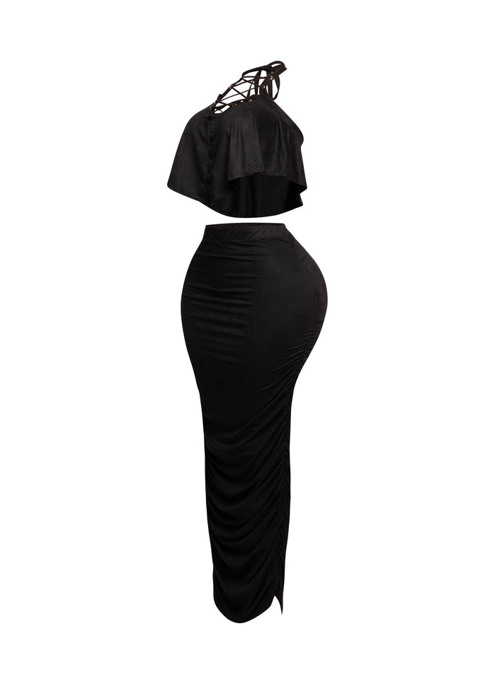 Halter top maxi skirt set - Muvin 