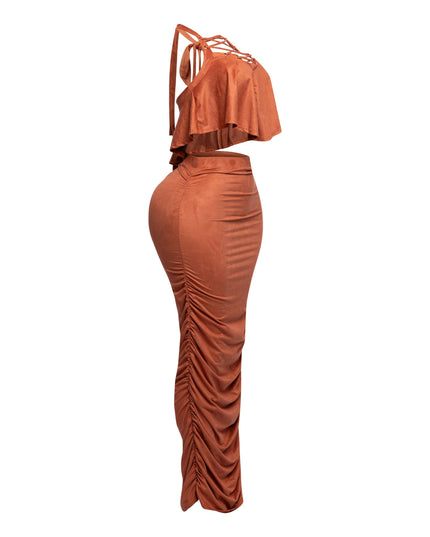 Halter top maxi skirt set - Muvin 