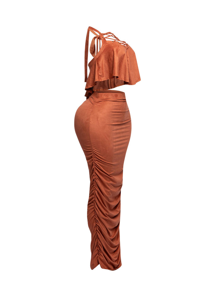 Halter top maxi skirt set - Muvin 