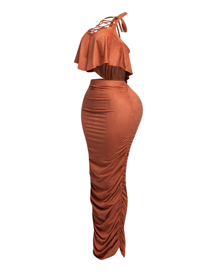 Halter top maxi skirt set - Muvin 