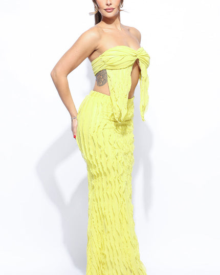 Ruffle designed skirt set - Muvin 