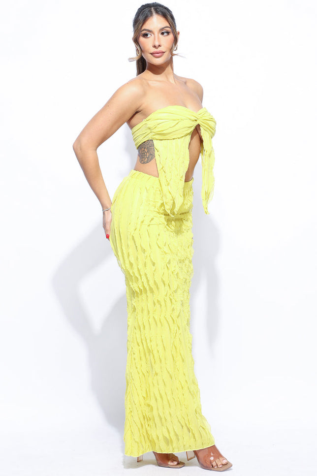 Ruffle designed skirt set - Muvin 