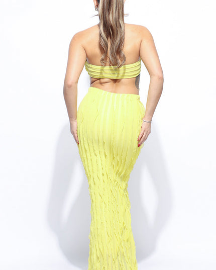 Ruffle designed skirt set - Muvin 