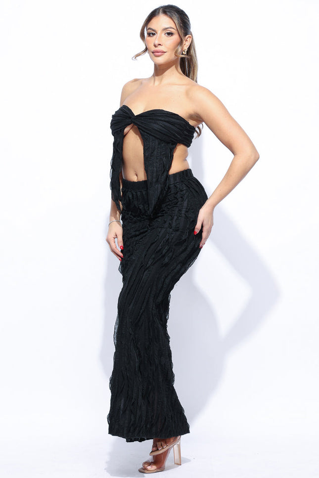 Ruffle designed skirt set - Muvin 