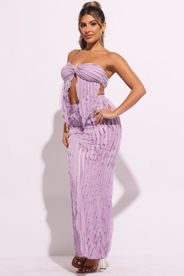 Ruffle designed skirt set - Muvin 