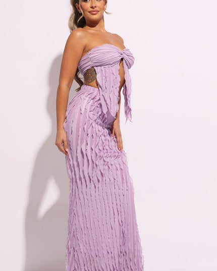 Ruffle designed skirt set - Muvin 