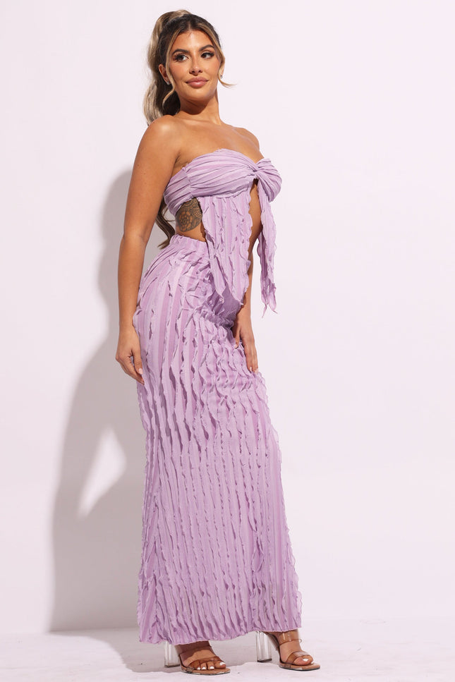 Ruffle designed skirt set - Muvin 