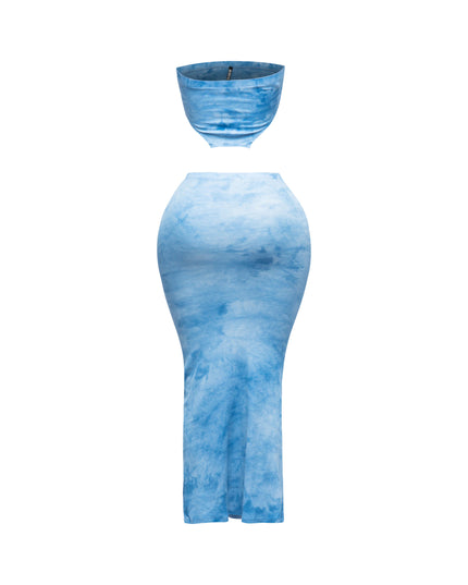 Tie dye tube top and maxi skirt - Muvin 
