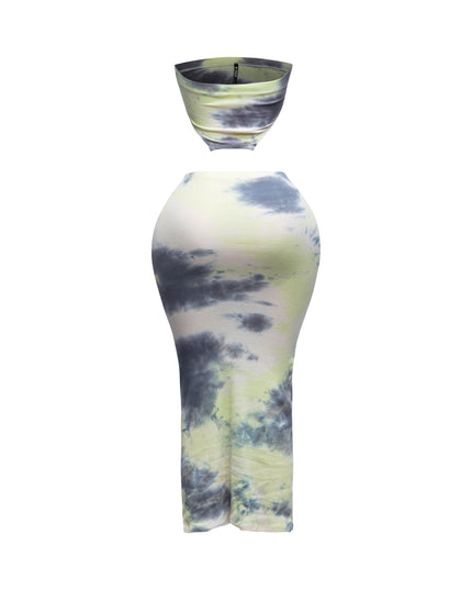 Tie dye tube top and maxi skirt - Muvin 