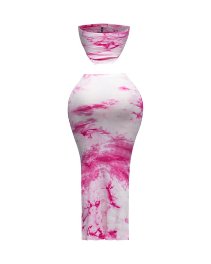 Tie dye tube top and maxi skirt - Muvin 