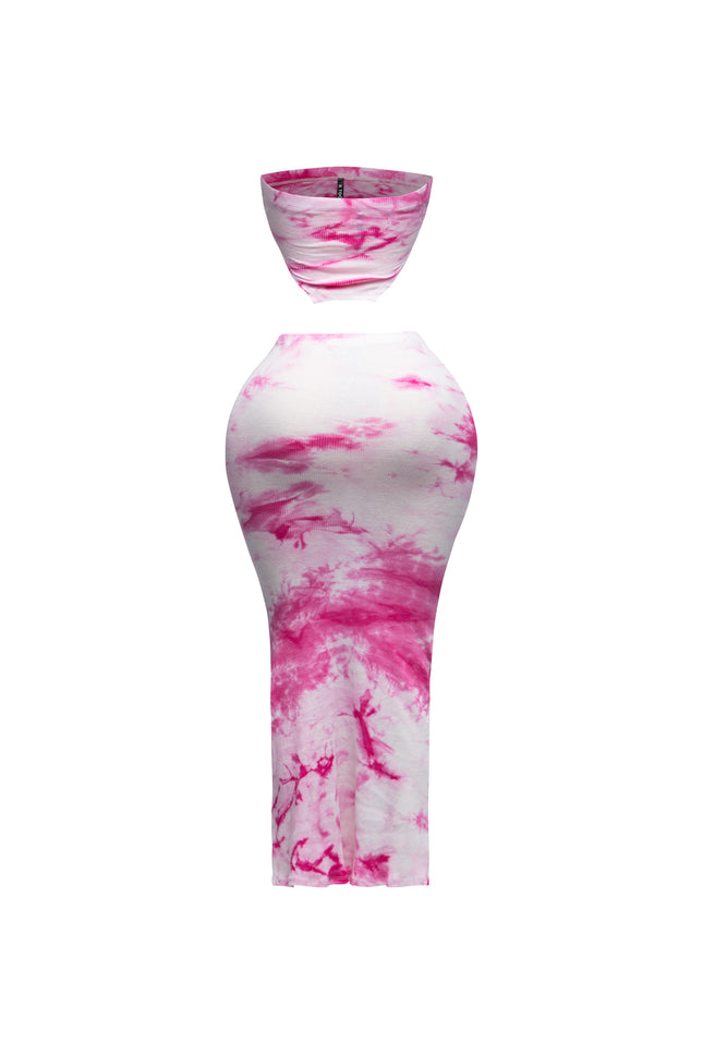 Tie dye tube top and maxi skirt - Muvin 