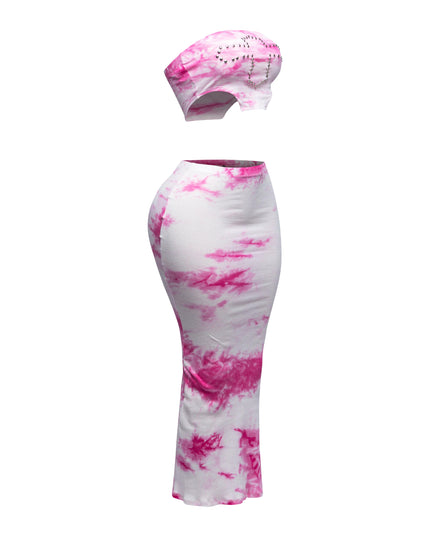 Tie dye tube top and maxi skirt - Muvin 
