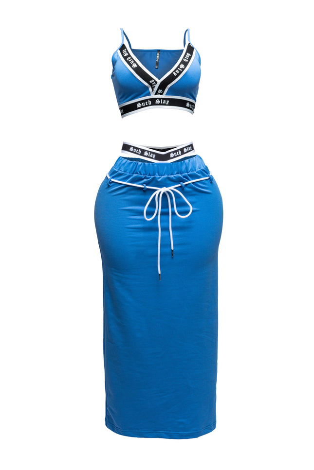 Tank crop top maxi skirt set - Muvin 